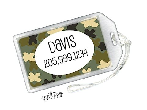 Camouflage Luggage Tag