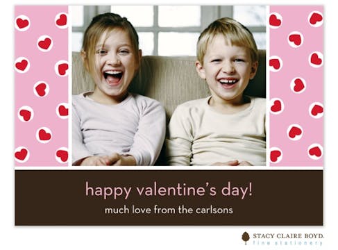 Valentine Hearts Photo Card