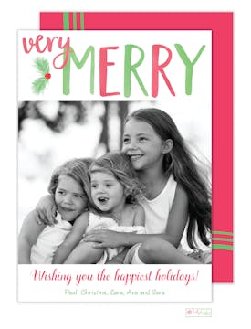 Very Merry Holiday Photo Card