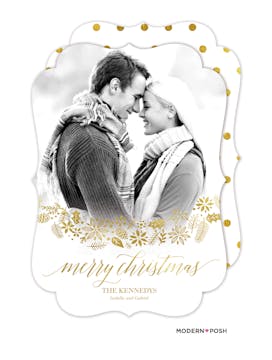 Shining Merry Christmas Holiday Photo Card