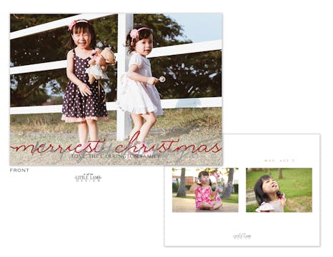 Merriest Christmas Foil Holiday Photo Card