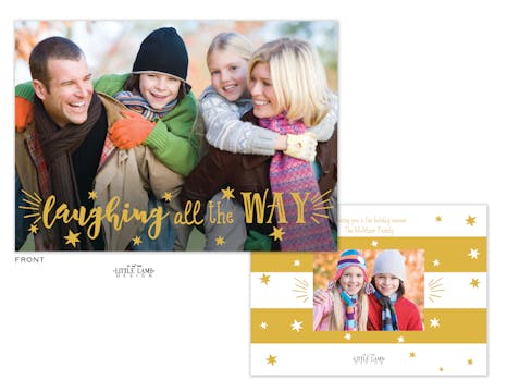 Laughing All the Way Holiday Photo Card