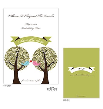 LoveBirds Save The Date Card