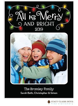 All Is Merry Flat Photo Card