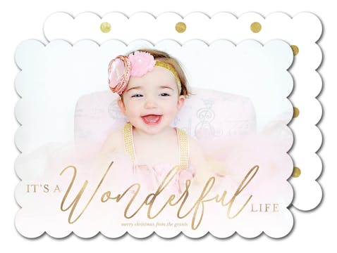It's A Wonderful Life Holiday Photo Card