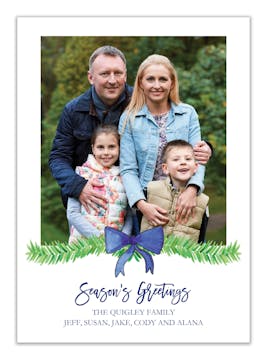 Seasons Greetings Holiday Photo Card