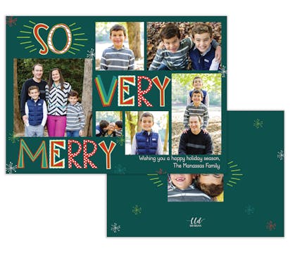 So Very Merry Holiday Photo Card