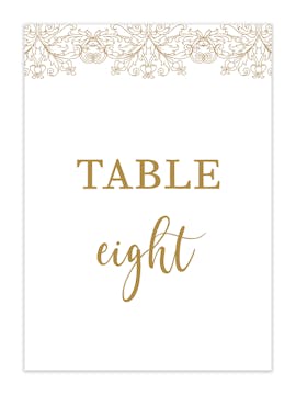 Lace Table Card-Flat 