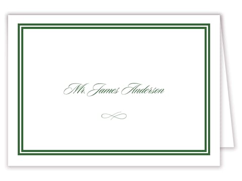 Double line border placecard