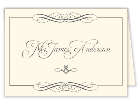 Swanky Placecard
