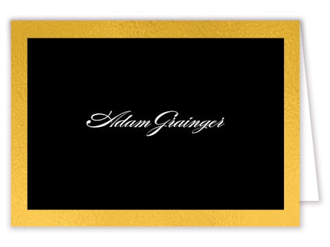 Black & Gold Placecard