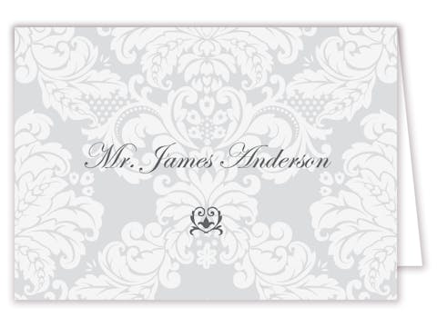 Delicate Damask Placecard