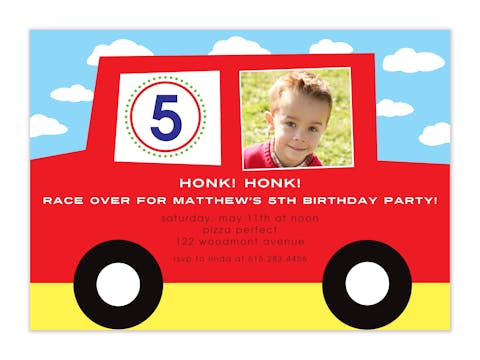 Honk! Honk! Photo Invitation 