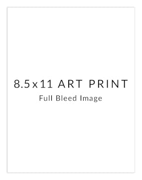 DIY 8.5 x 11 Art Print Vertical