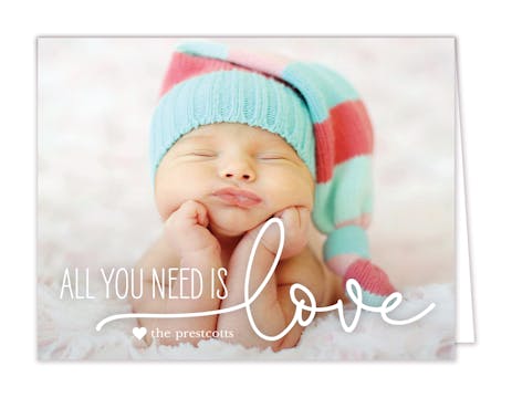 All You Need is Love Photo Folded Note