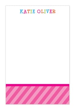 Funky Pink Letters Notepad