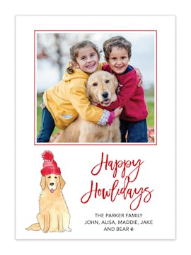 Happy Howlidays Holiday Photo Card