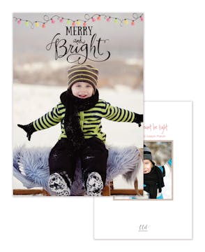 Merry and Bright Holiday Photo Card