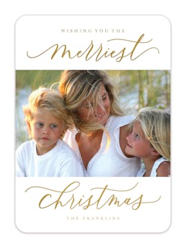 Beloved Season Foil Pressed Holiday Photo Card