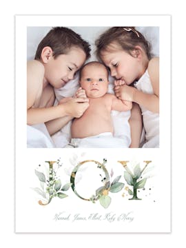 Ethereal Joy Holiday Photo Card