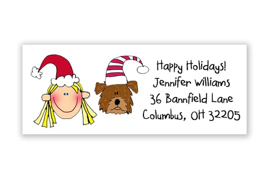 Personalized Character Return Address Label