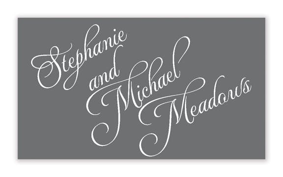 Grey and White Simple Gift Sticker