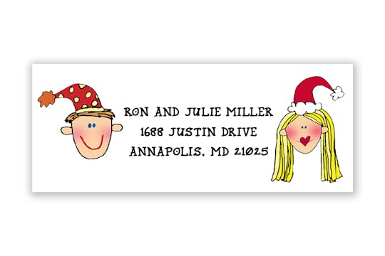 Personalized Character Return Address Label