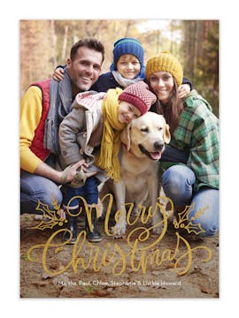 Simply Said Foil Pressed Holiday Photo Card