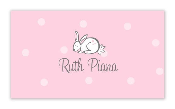Bunny Rabbit Enclosure Card 