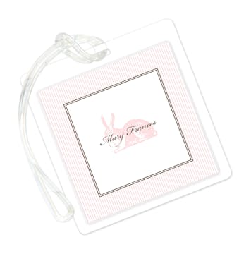 Spring Hare Ballet Luggage Tag