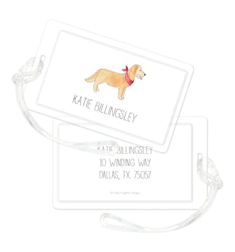 Furry Friends With Bandanas ID Tag - Click Personalize to Choose from Different Animals