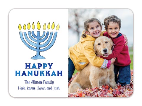 Hanukkah Holiday Photo Card