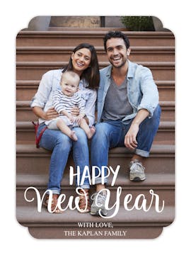 New Year Wishes Digital Photo Card