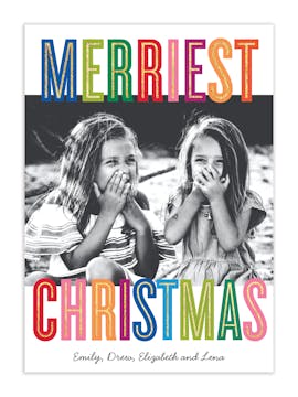 Christmas Colors Digital Photo Card
