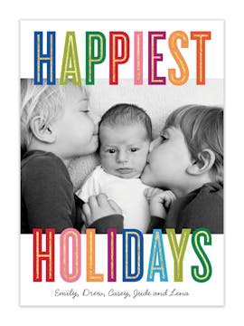 Holiday Colors Holiday Photo Card