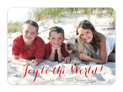 The Family Photo (Horizontal) Foil Pressed Holiday Photo Card