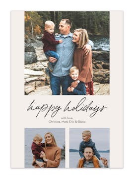Quiet Holiday  Holiday Photo Card