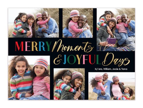 Merry Moments  Holiday Photo Card