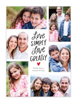 Live Simply  Holiday Photo Card