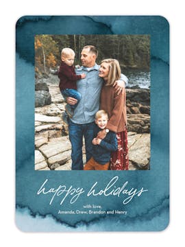 Washed Shore Holiday Photo Card