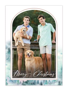 Forest Arch Holiday Photo Card