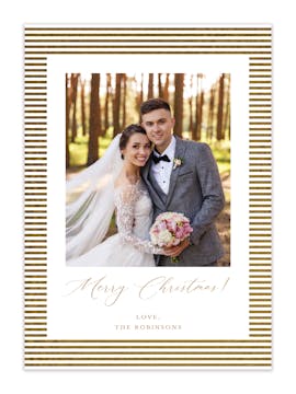 Paragon Foil Pressed Holiday Photo Card