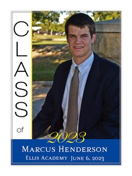 Framed In Flat Photo Graduation Announcement
