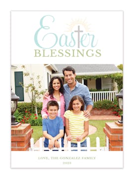 Easter Blessings Photo Card