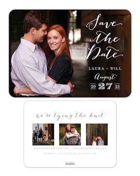 Lettered Love - Photo Trio Photo Save The Date