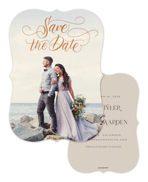 Endless Foil Pressed Save the Date Photo Card