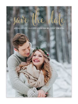 Whimsy Save the Date Photo Card 