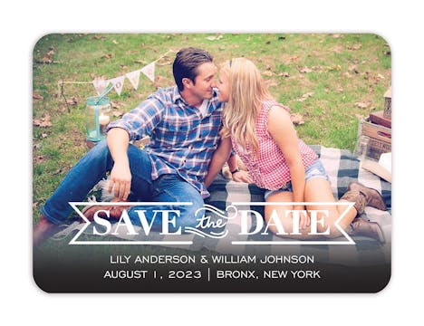 Timeless Photo Save The Date Magnet