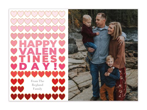 Many Hearts Valentine's Day Photo Card