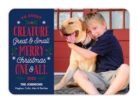 Every Creature Holiday Photo Card